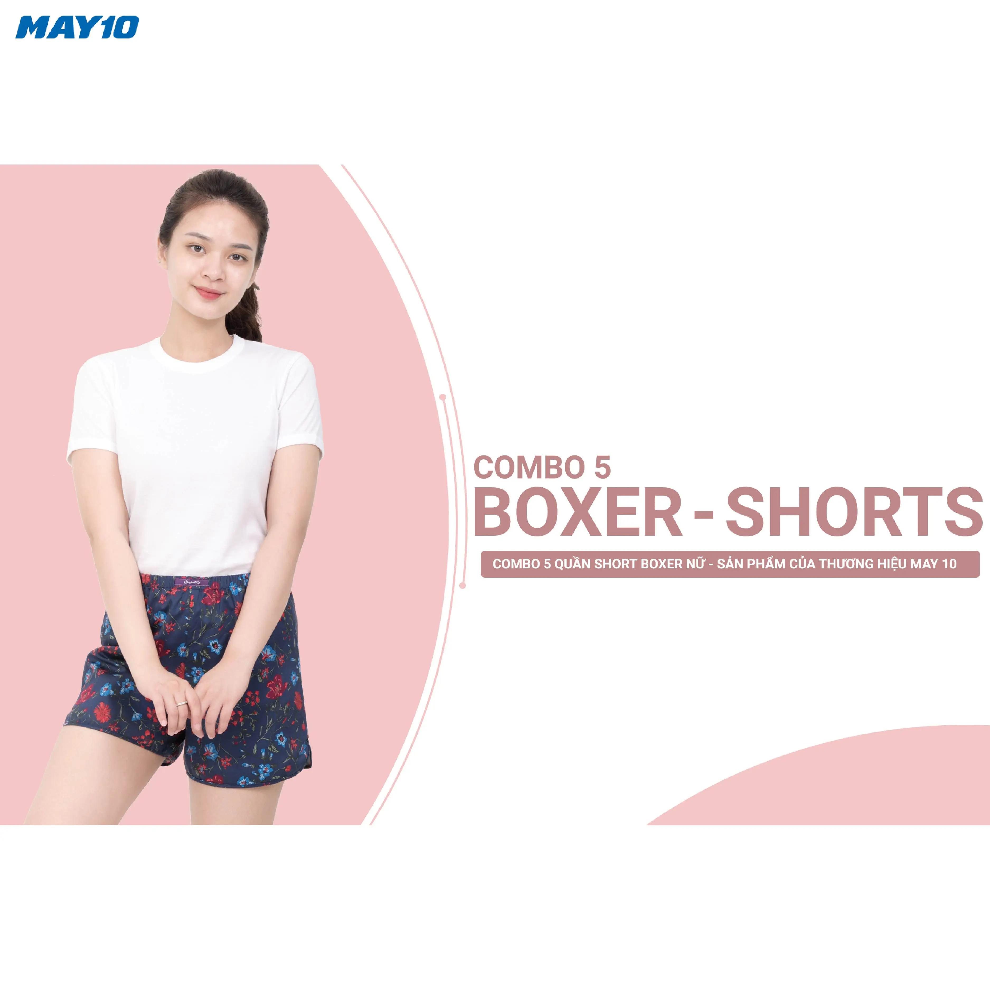 Combo 5 quần đùi NỮ - May 10 (giao màu ngẫu nhiên)