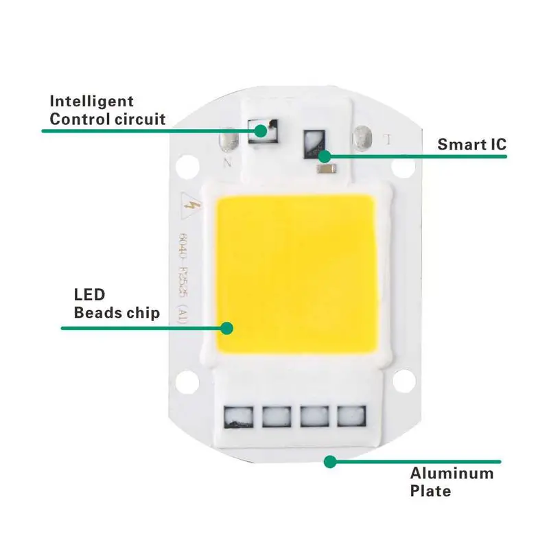 Arcomm Chip Lampu COB LED Floodlight Spotlight 220V White 3