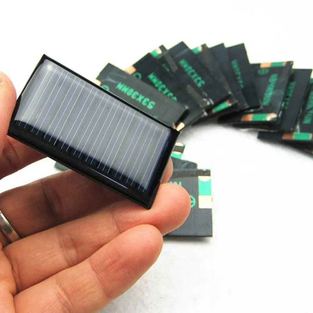 Lot of 10Small Power Solar Cells Panel - 5V 30mA - 53X30mm DIY Electronics
