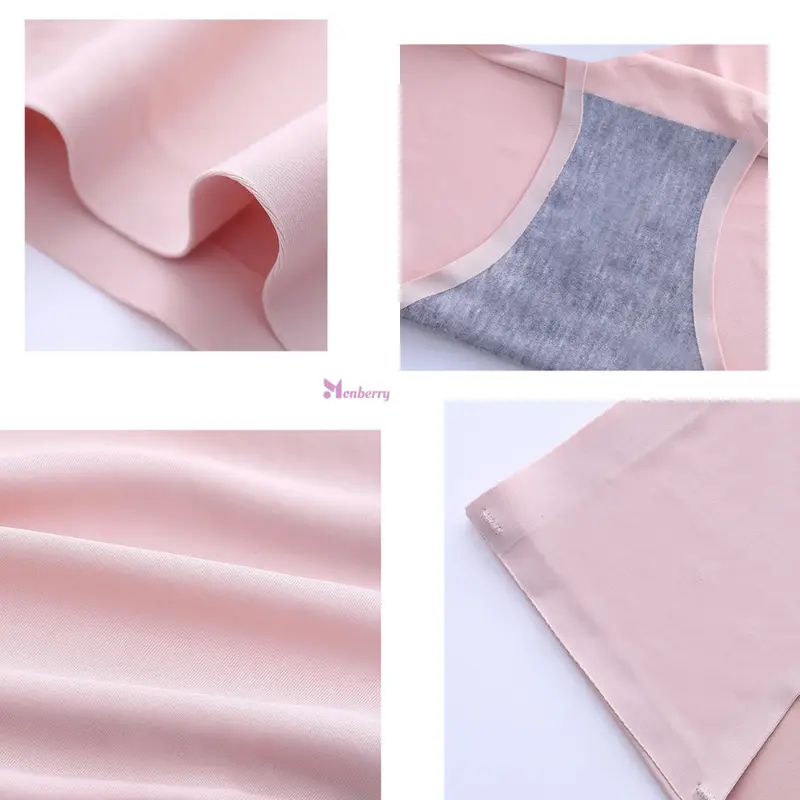 Monberry Celana Dalam Seamless Airism Wanita ISI 3 CDW1D CD Pakaian Dalam Halus Tanpa Jahitan Anti Nyeplak High Mid Waist Pinggang Tinggi Sedang Cewek Perempuan Girl Women Woman Dewasa Polos Ice Silk Breathable 2