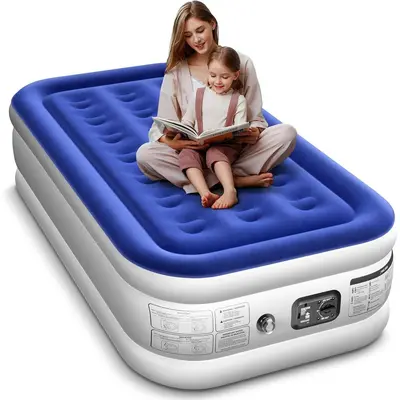 Air Mattress Queen With Built In Pump EZ INFLATE King Size Air Mattress ...