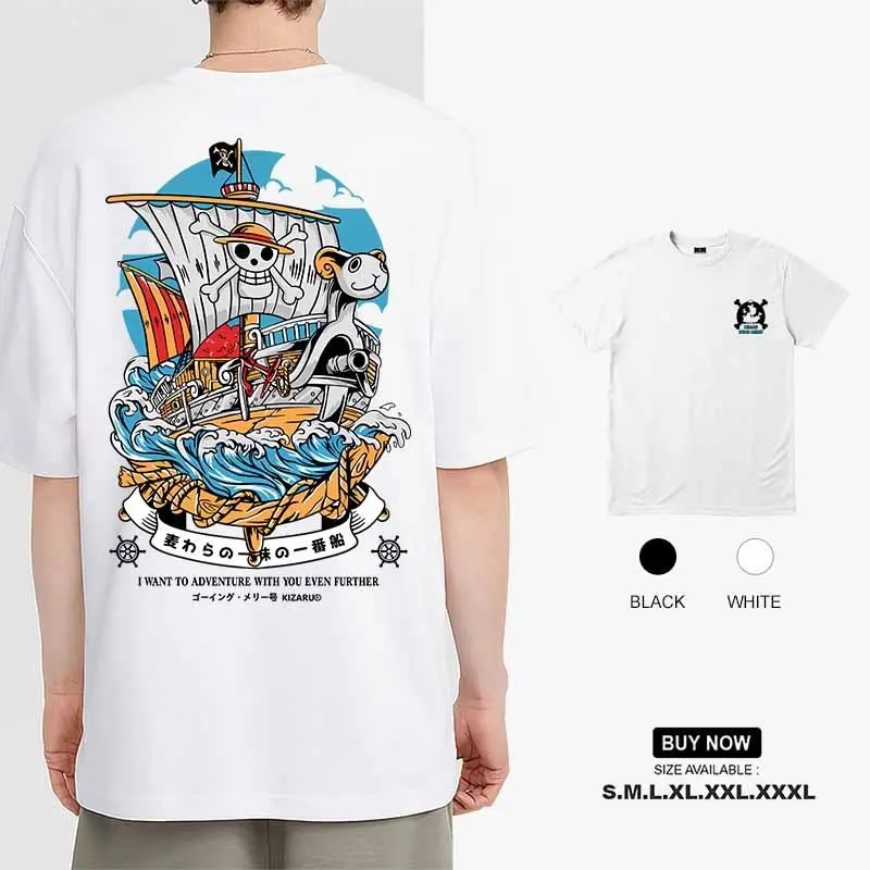 Madface ONE PIECE T-shirt  Novelty Anime Printed baju Casual Graphic Tee Fashion cotton Clothes 5