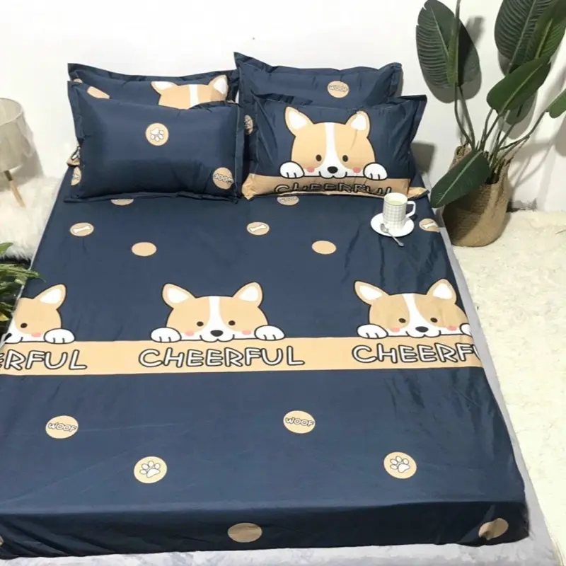 Ga Chống Thấm Cotton Bảo Vệ Đệm ,dành cho đệm dày ~10cm ,đủ 3 size m6-m8-2m ga nệm  cotton lạnh 2