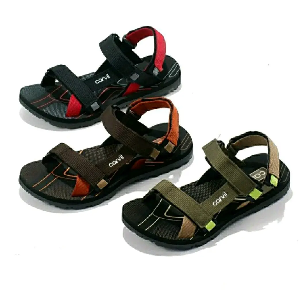 Sandal Gunung Carvil Original Bharata Olive