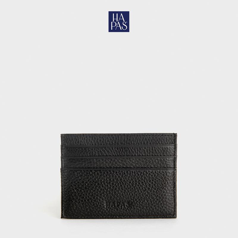 Ví Card Đơn Da Vân Da Thật Sz 10 HAPAS - VN240189 Wallet Nhiều Ngăn Chữ Nhật