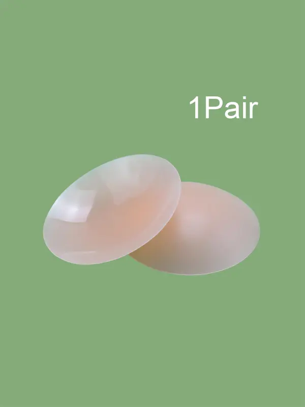 Women's Solid Color Silicone Nipple Cover, 1 Pair Soft Comfortable Breathable Nipple Cover For Daily Wear, Lingerie Accessories For All Seasons 3