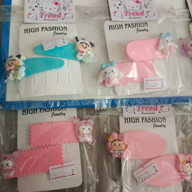jepit rambut viral anak, jepit korea, jepitunik, souvenir, jepitanlucu grosir, hairclip, jepitanbisa buat jual lagi Penjepit Rambut Karakter Kartun Fashion 3