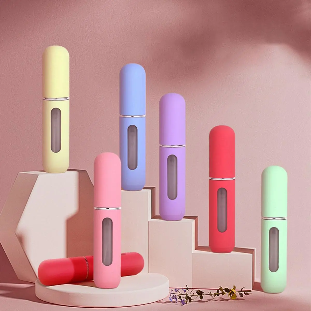 Portable Mini Refillable Perfume Spray Bottle - 0.17oz, for Home & Travel, Bottom Filling#PortablePerfume #MiniSprayBottle #TravelEssential #PerfumeCase #RefillableBottle #BottomFilling