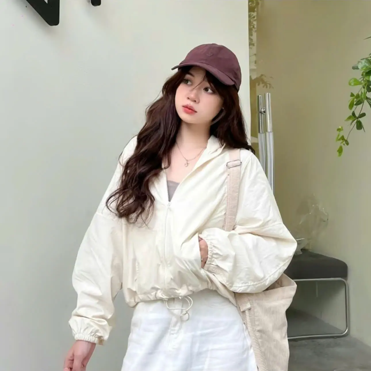 Áo khoác gió nữ 2 lớp crotop cản gió cản bụi chống nắng 2024 Jacket