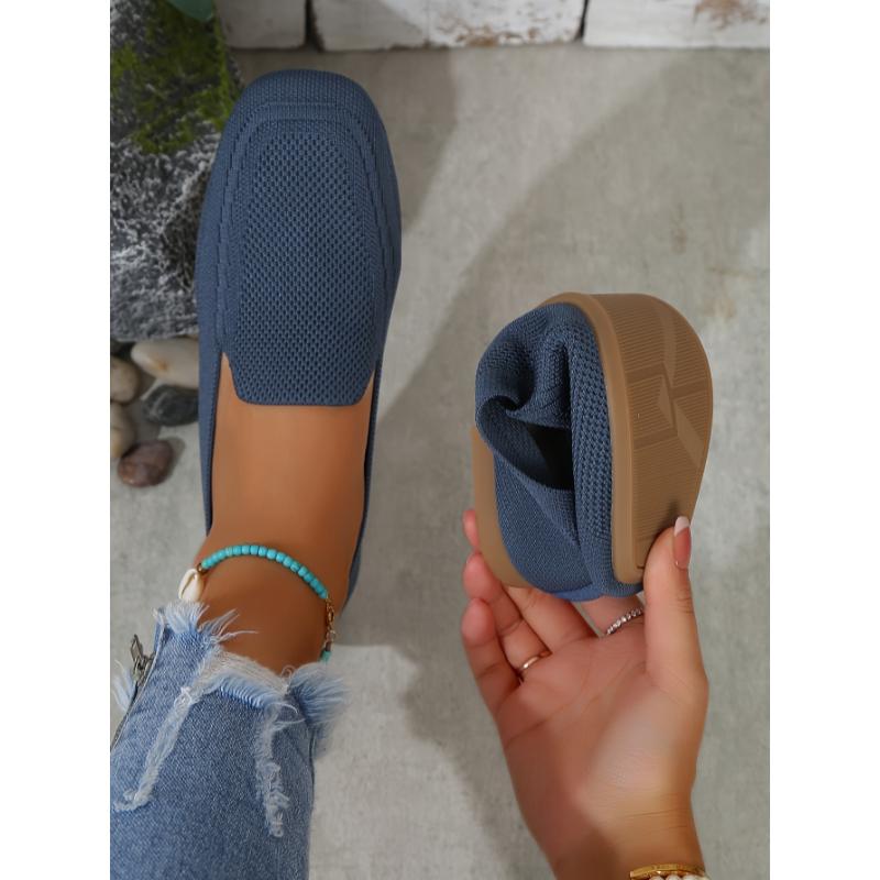 Product Introduction of Women's flat shoes with one strap, breathable square head large size wide foot shoes, casual and light walking shoes for all seasons 32