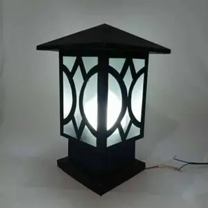 lampu pagar minimalis pilar dekorasi teras taman