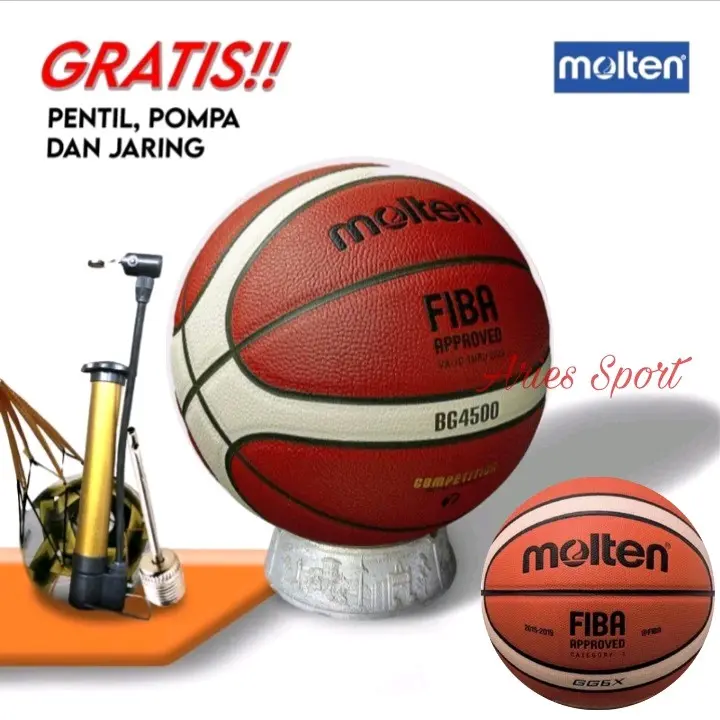MOLTEN Bola Basket Molten bg4500 bg500 ORIGINAL Bola Basket Size 7 3