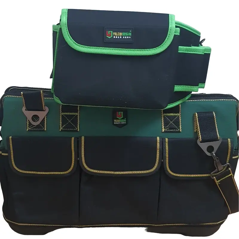 Combo Túi đồ nghề đế cứng 20inch và đai đeo hông dùng cho anh em kỹ thuật, cơ khí điện nước đièu hòa 0