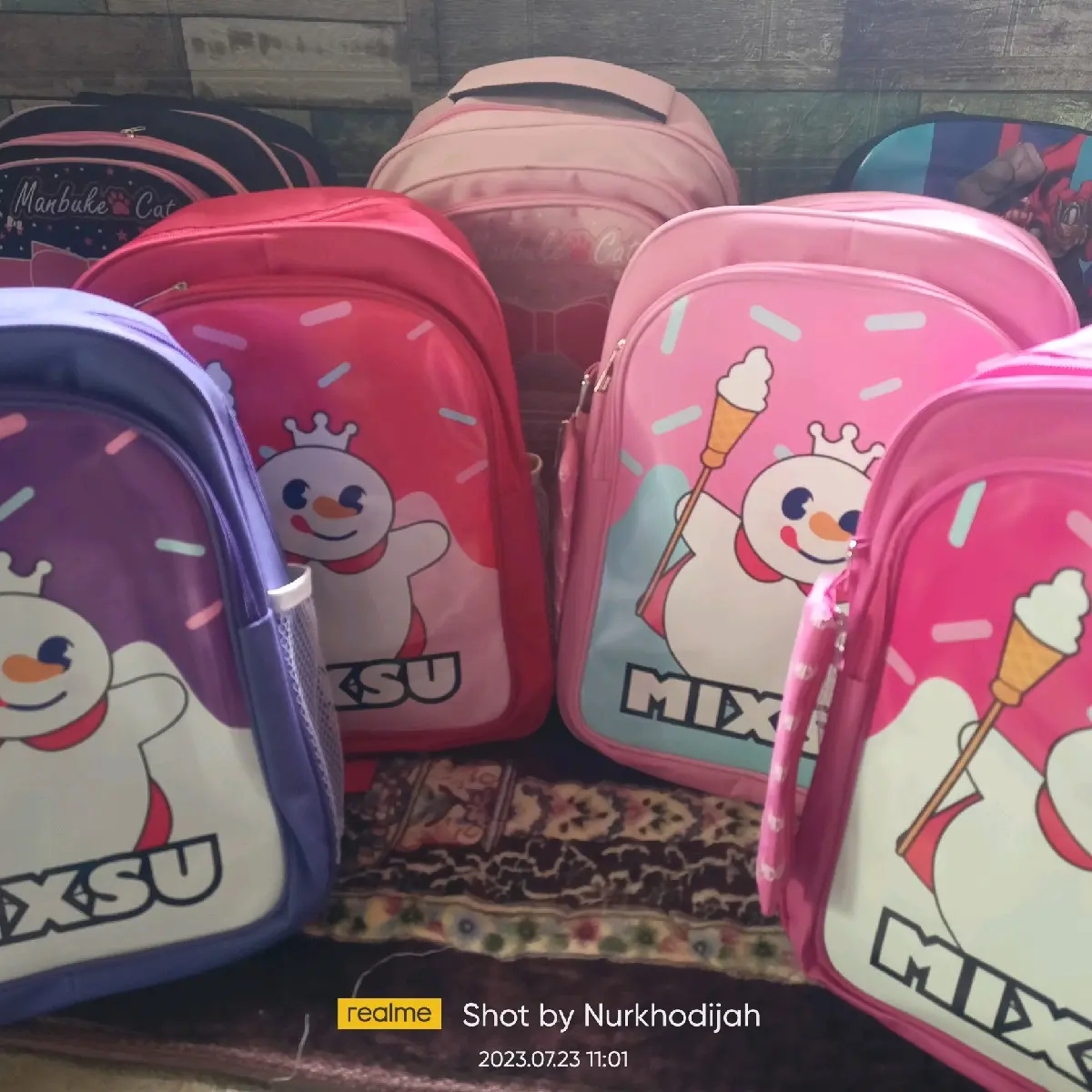 tas anak sekolah TK SD tas viral mixue tas sekolah