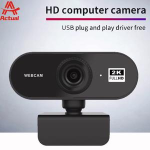 Actual 2K HD Webcam 1080P Full HD Video Calling USB Web Camera With Noise-Reducing Mic For PC/Laptop