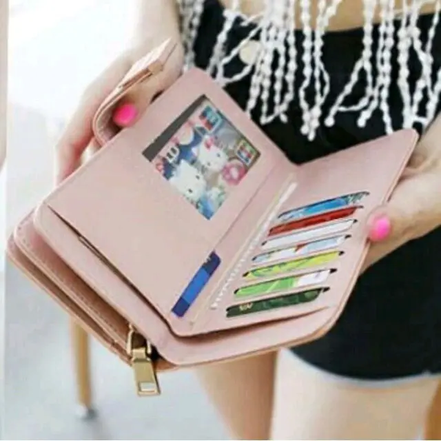Dompet  sherma Dompet Hp dompet wanita lipat Dopet Panjang Dompet  Kartu & koin 2 Kulit Uang