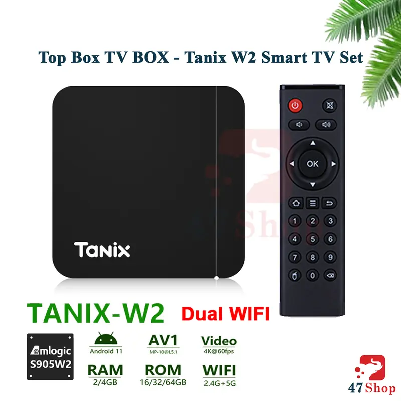 Android TV Box Tanix W2 dual (TX3 Lite) - Amlogic S905W2, Android 11, Dual Wifi 0
