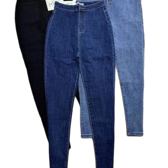 Quần ôm lưng siêu cao không túi trước Pants Jean Nữ