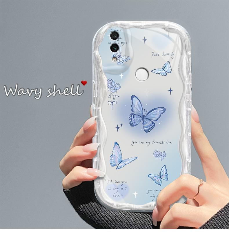 Product Introduction of Casing hp RedmiNote7/Note7PRO/Note7S  Kupu-kupu lucu transparan gelombang soft shell wanita mewah ringan kelas atas all-inclusive anti-fall case 49
