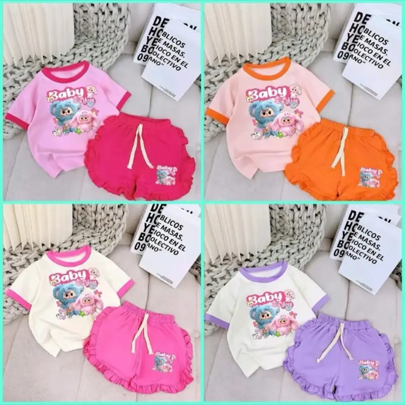 COMBO 4Bộ  quân + ao hinh baby quần rua cho bé gái   12- 30kg