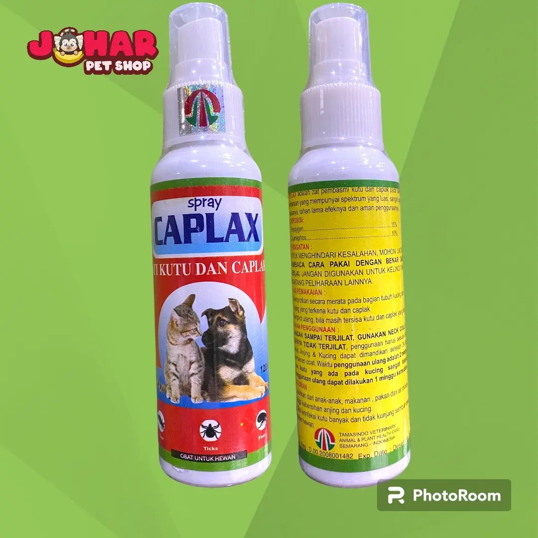 caplax spray 120 ml obat kutu kucing caplak anjing