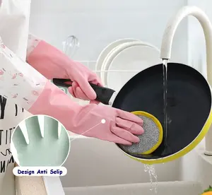 AR107 Sarung Tangan Karet Cuci Piring Pakaian Tahan Air Washing Gloves