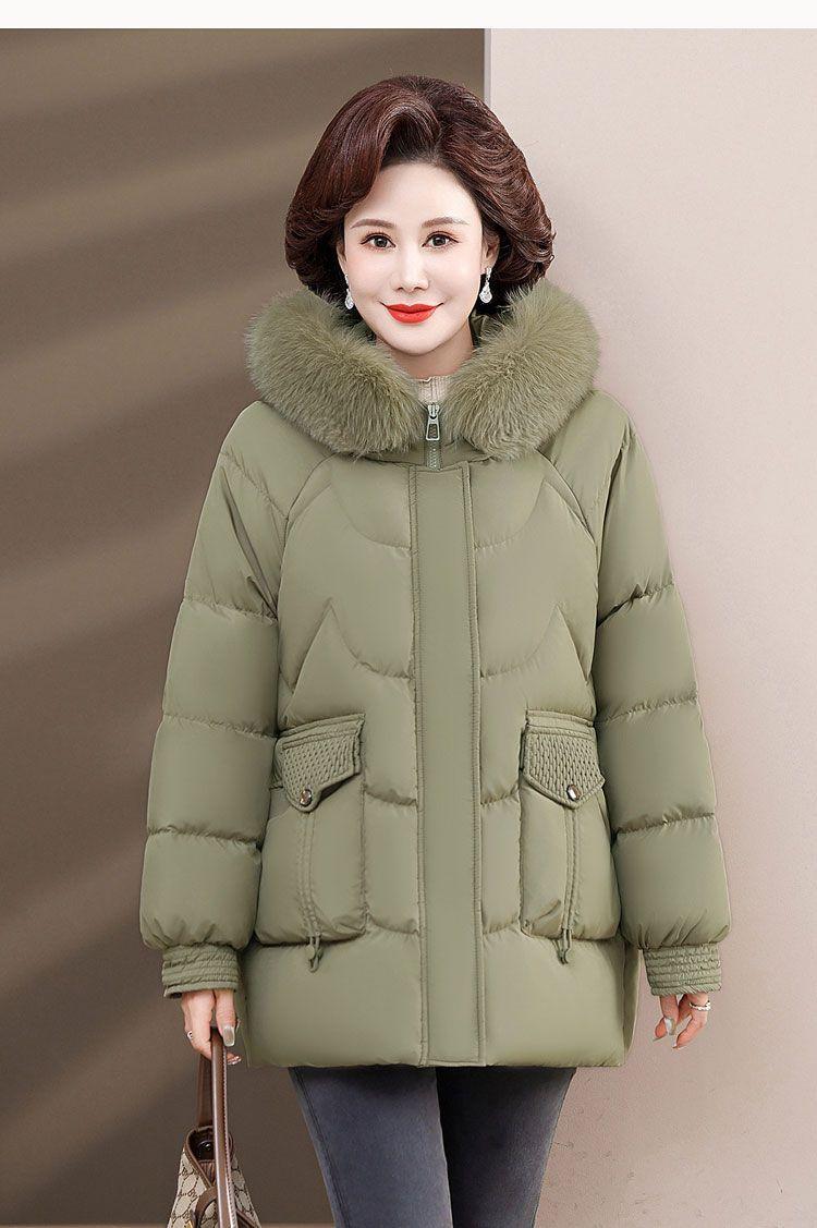 Product Introduction of Áo Khoác Mùa Đông, Dành Cho Phụ Nữ Trung Niên, Lót Lông Cừu, Dày Dặn, Áo Khoác Độn Bông, 40 Đến 50 Tuổi, Phong Cách Phương Tây, Áo Khoác Độn Bông Xuống Top Women Jacket 14