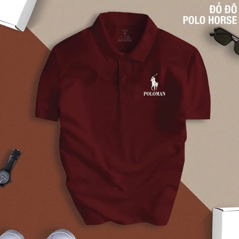 Áo Polo Nam Nữ in POLOHORSE,Chất vải CVC cá sấu Trẻ Trung,Thanh lịch 8