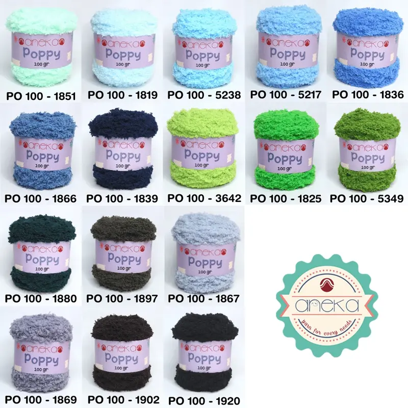 KATALOG - Benang Rajut Handuk Poppy / Towel Yarn 100gr Part 2 1