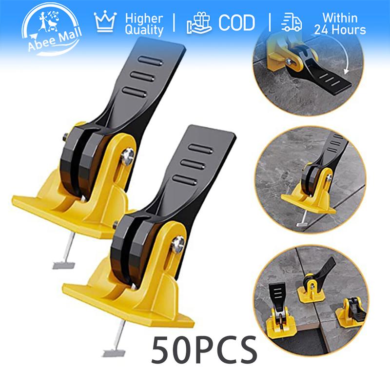50Pcs Tile Leveler Adjuster Set Reusable Tile Tools Tile Leveling ...