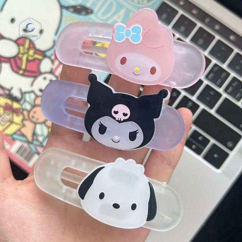 Qinlisey Cute Cartoon Hair Clips for Girls Kawaii Jelly Color Duckbill Clips Barrette Lovely Hair Pins 7