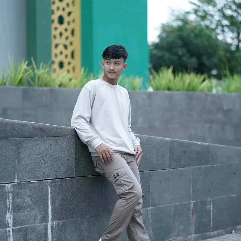 Celana Panjang Cargo polos Casual Pria Original Distro Santai Nyaman Tebal 5