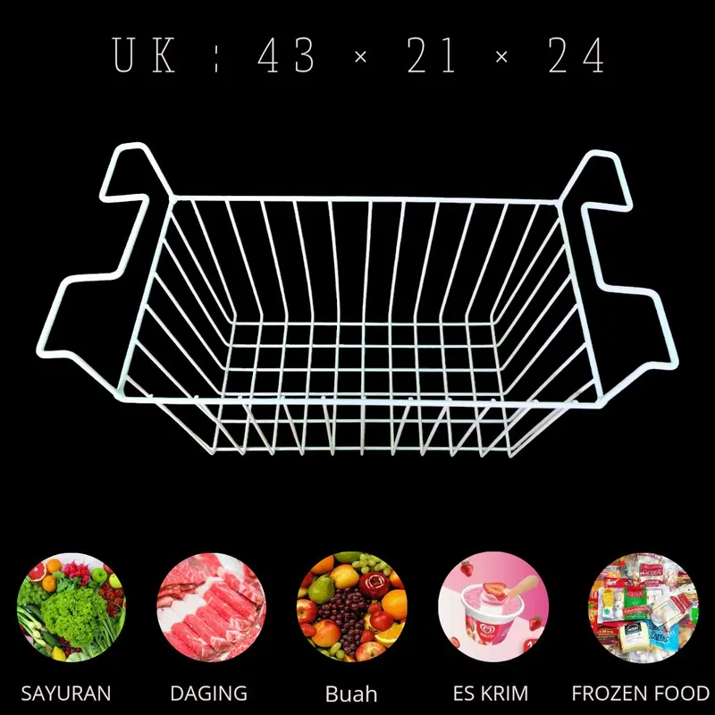 keranjang freezer free sekat 200ltr Besi 1
