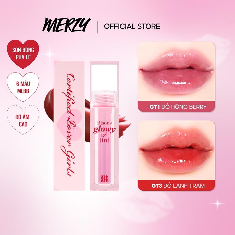  Son Bóng Pha Lê Merzy Bisous Glowy Gel Tint 4g 