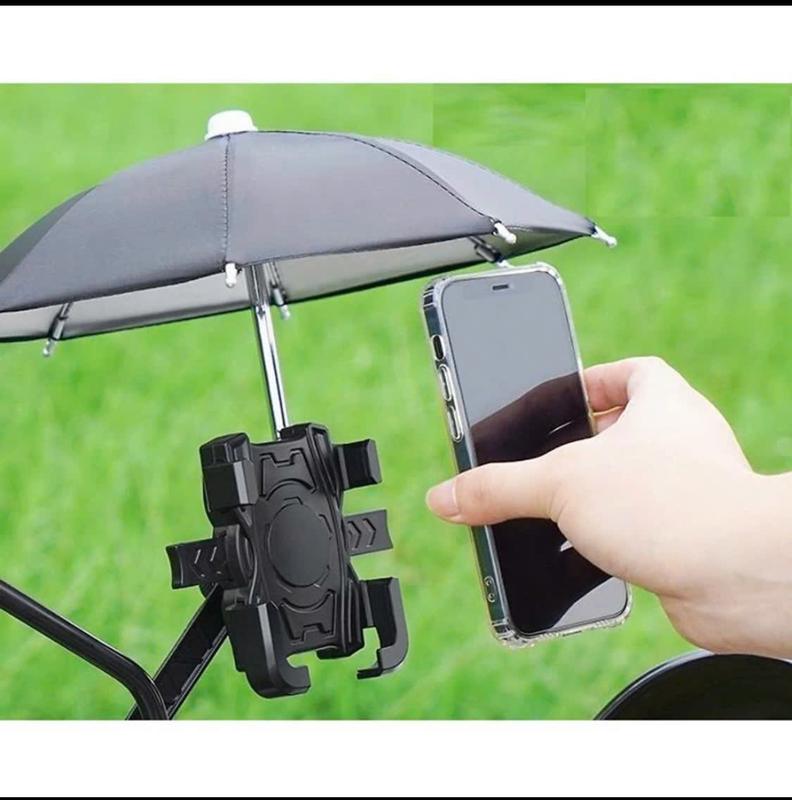 Giá Đỡ Xe Máy Có Dù - Kẹp Gắn Xe Máy Kèm Ô Dù Che Nắng Che Mưa Chống Cướp Chắc Chắn Cao Cấp 2