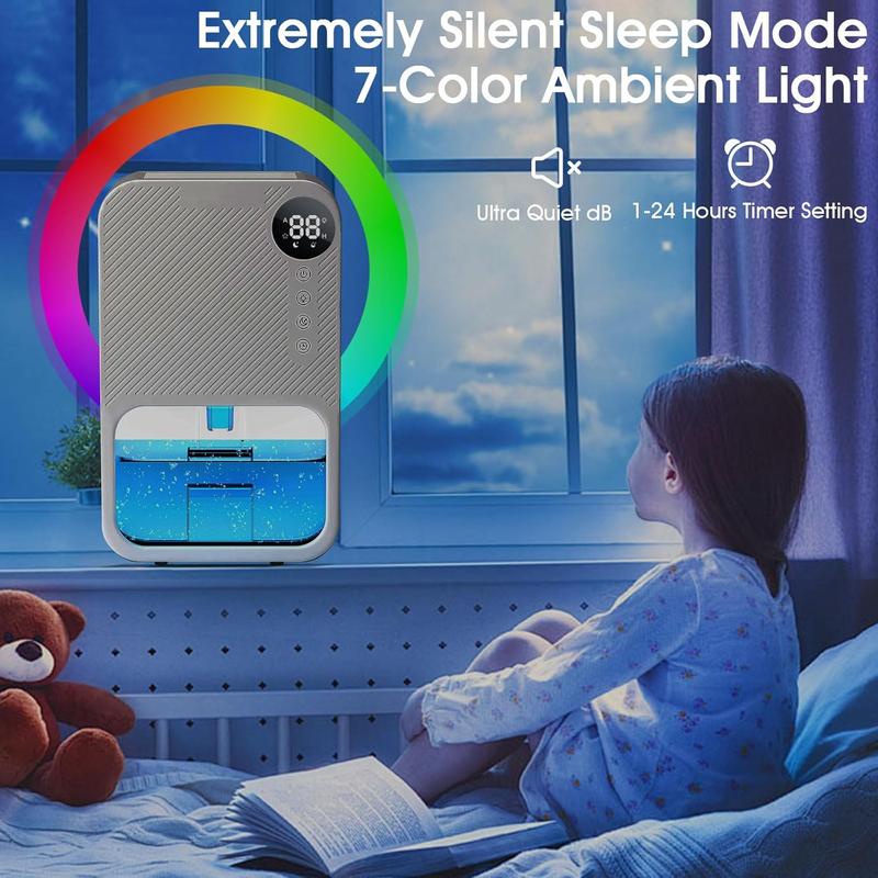 Product Introduction of Air Dehumidifier Moisture Absorbers Air Dryer Portable Small Dehumidifier for Room,Bathroom,RV,Basement, Closet 500 sq.ft 2
