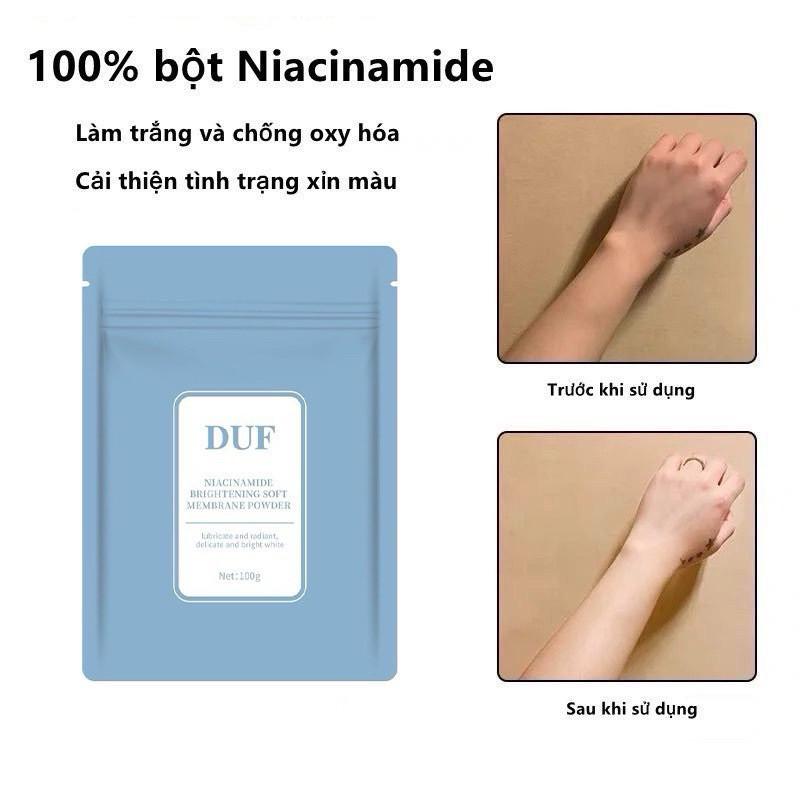 Combo Ủ tắm Nicotinamidee Brightening Body Mask 300ml +Bột niacinamide DUF dưỡng da gói 100g 2