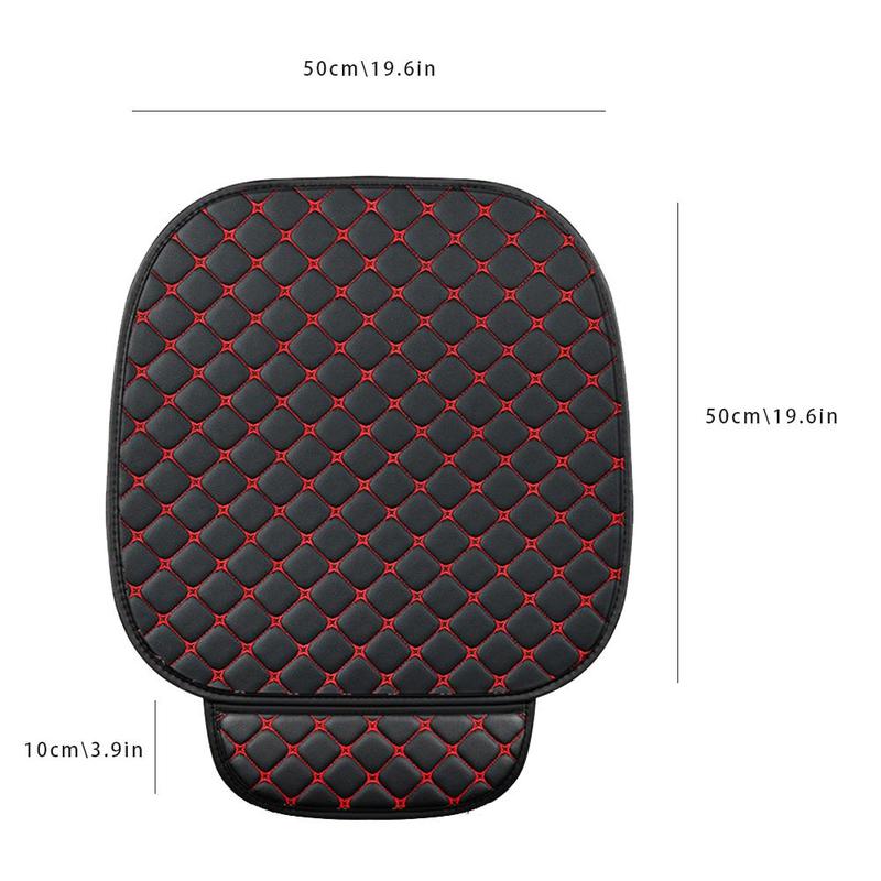 Product Introduction of 3PCS Car Cushion Set Four Seasons General Leather Embroidery Cushion Car Seat Cover Leather Minimalism Wear-resistant Non-slip Cushion 34
