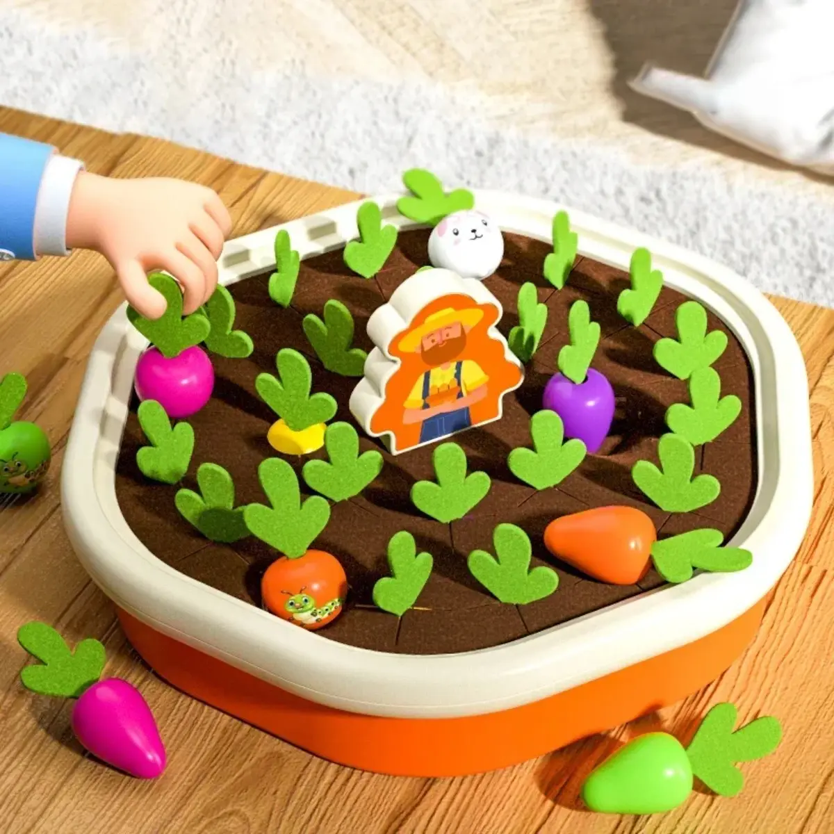 Harvesting Radish Memory Sorting Board Educational Game Children's Sensory Toys