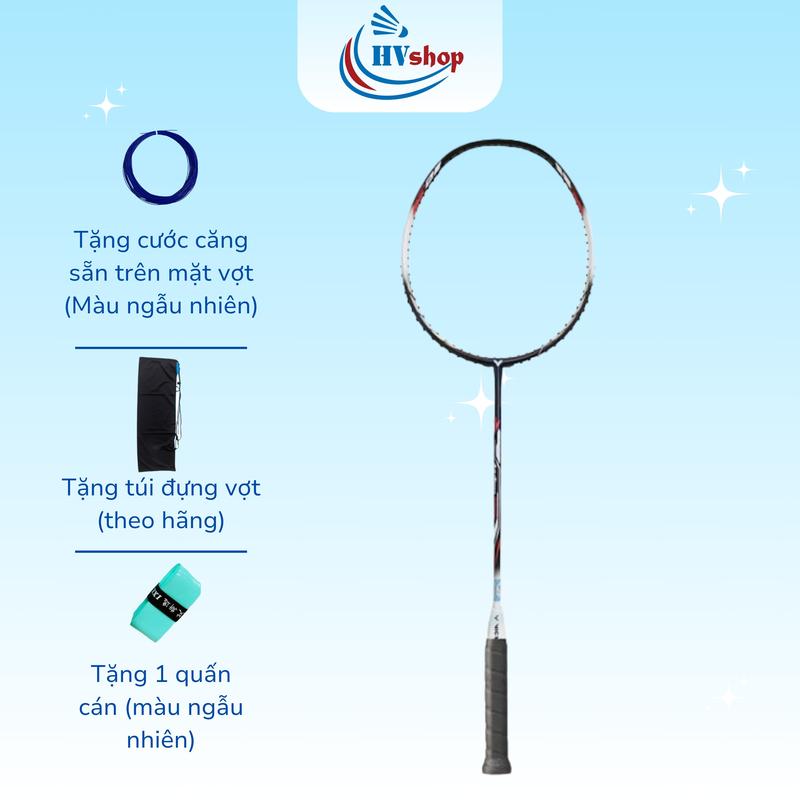 Vợt Cầu Lông Vic tor Auraspeed 9990K - Tặng cước căng sẵn màu ngẫu nhiên, quấn cán, túi nhung HVSHOP - HV SHOP