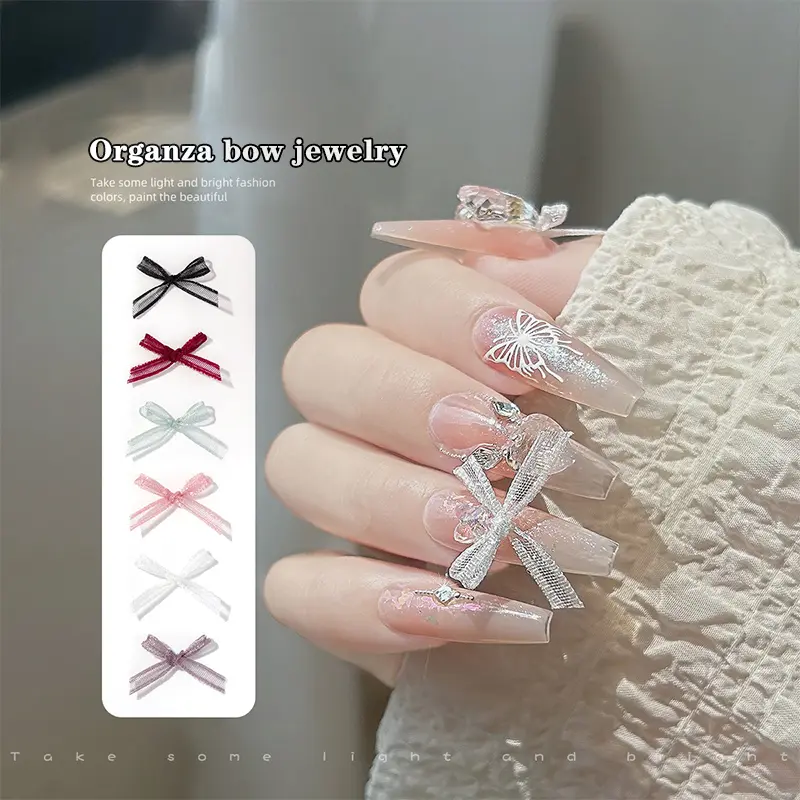 Nơ Ruy Băng, 10 Cái, Để Làm Móng Nghệ Thuật, Quyến Rũ, Đồ Trang Trí Móng Tay, Phong Cách Cổ Tích Phụ Kiện Tự Làm, Đồ Trang Trí Nơ Móng Tay Kawaii, Thiết Kế Nhật Bản 0