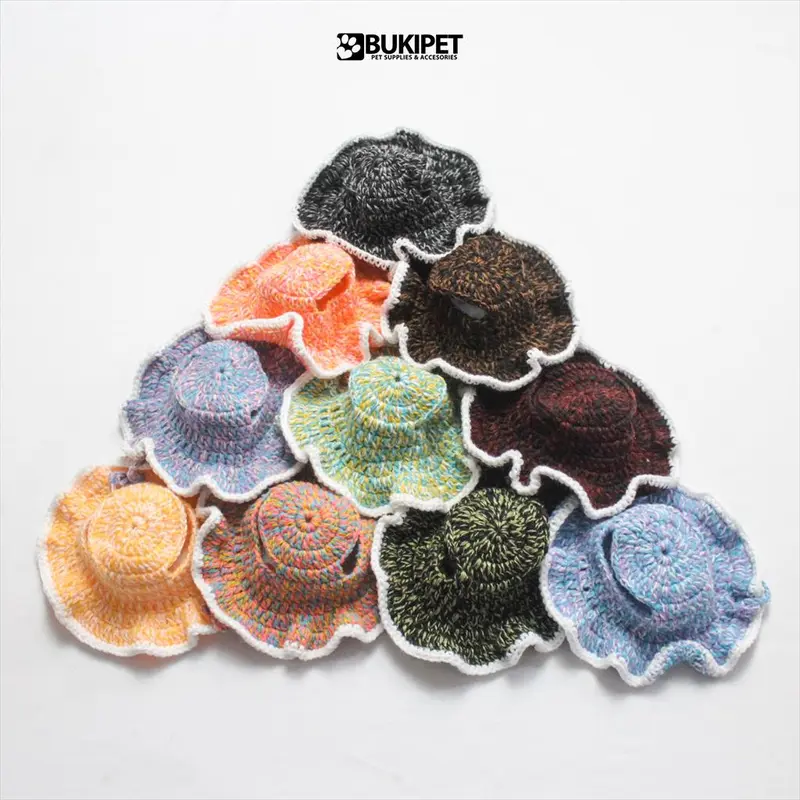 topi kucing rajut aksesoris hewan lucu murah - GLITCHY KNIT HAT 3
