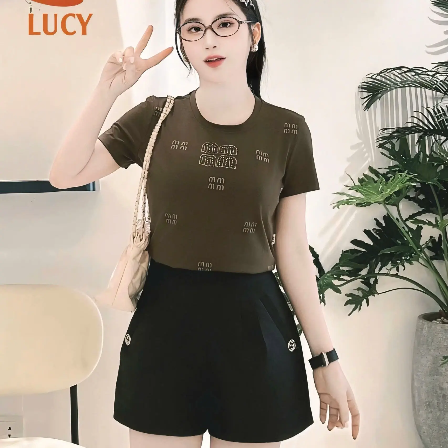 Áo Thun Nữ Cổ Tròn fom Vừa Nhiều Màu Co Dãn 3088