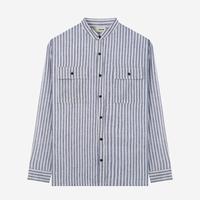Gambar DUHA Baju Koko Linen Lengan Panjang - White Navy - Sayf - L dari Duha Muslim Wear Kota Tangerang 2 Tokopedia