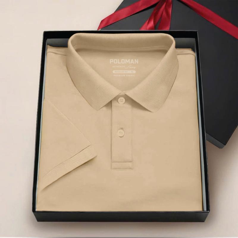 Áo Phông POLO nam TRƠN BASIC vải cá sấu CVC kháng khuẩn, chống nhăn, thoáng mát Menswear Top Ngắn Tay Tay Ngắn Có Cổ