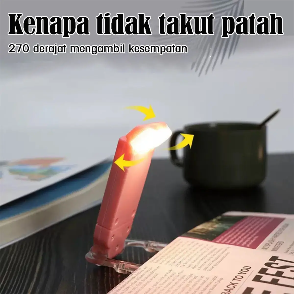 Kompas Baca LED 9 Warna, Lampion Meja USB Kecil Estetik, Dekorasi Lampion Tidur Kamar, Hadiah Nyaman dan Kosy untuk Belajar dan Membaca