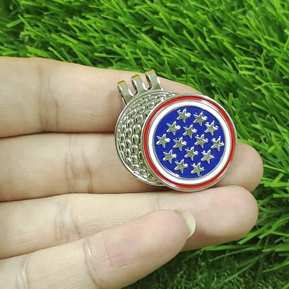 Bút Đánh Dấu Golf Từ Tính, Cầm Tay, Nhẹ, Kẹp Mũ Golf, Nhiều Màu, Kẹp Mũ Golf Kim Loại, Thích Hợp Cho Người Mới Bắt Đầu, Bút Đánh Dấu Golf