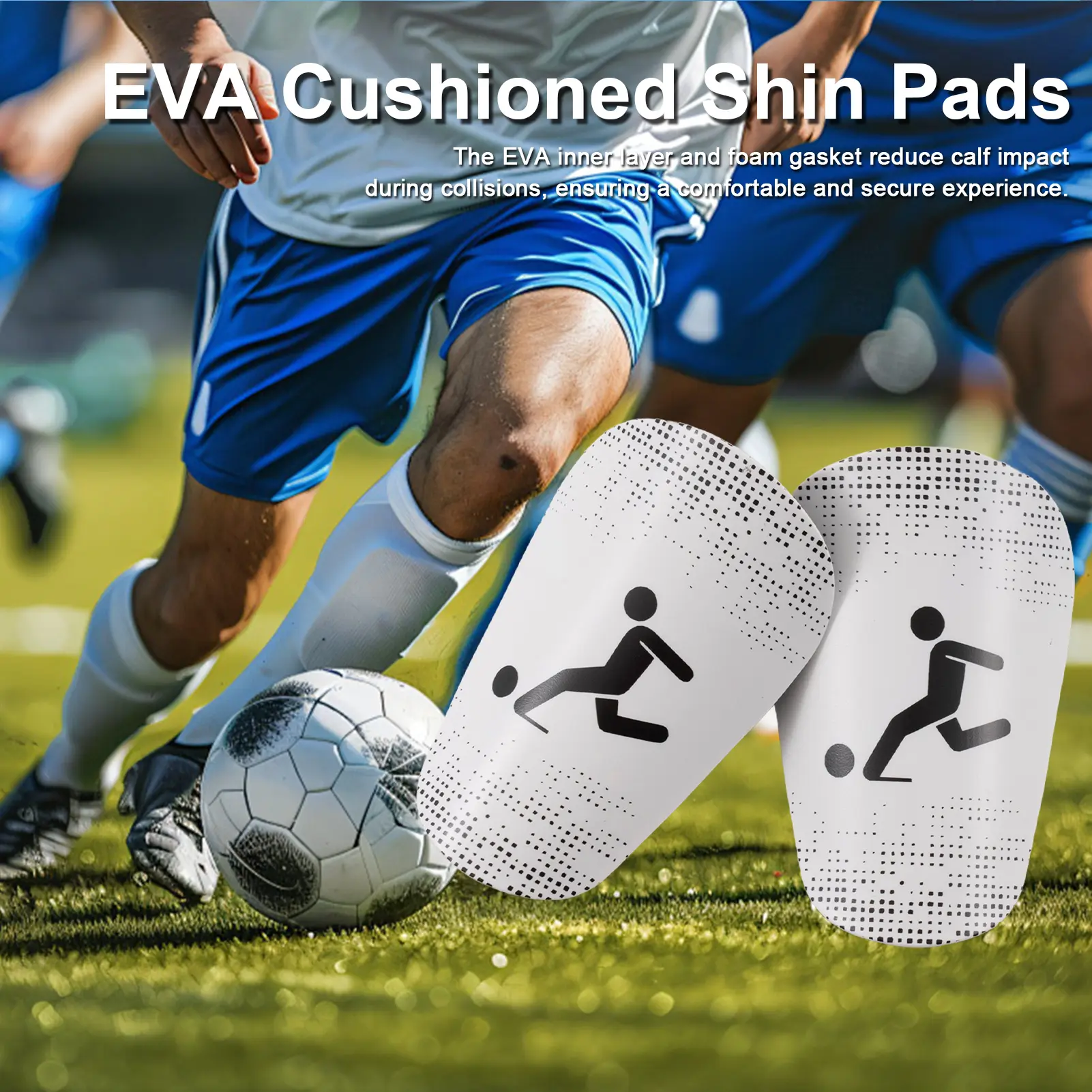 Swazsdk Miniature Soccer Shin Guards Small Football Shin Pads Outdoor Sports Calf Protection Equipment for Teenagers Adults