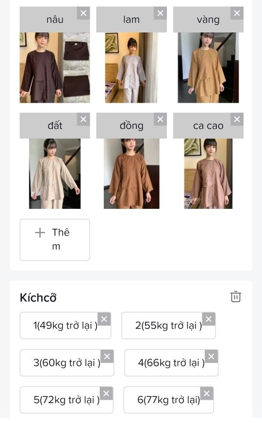 Product Introduction of ĐỒ LAM ĐI CHÙA - BỘ VẠT HÒ NÚT BẤM VẢI TIXI CAO CẤP Nữ 0
