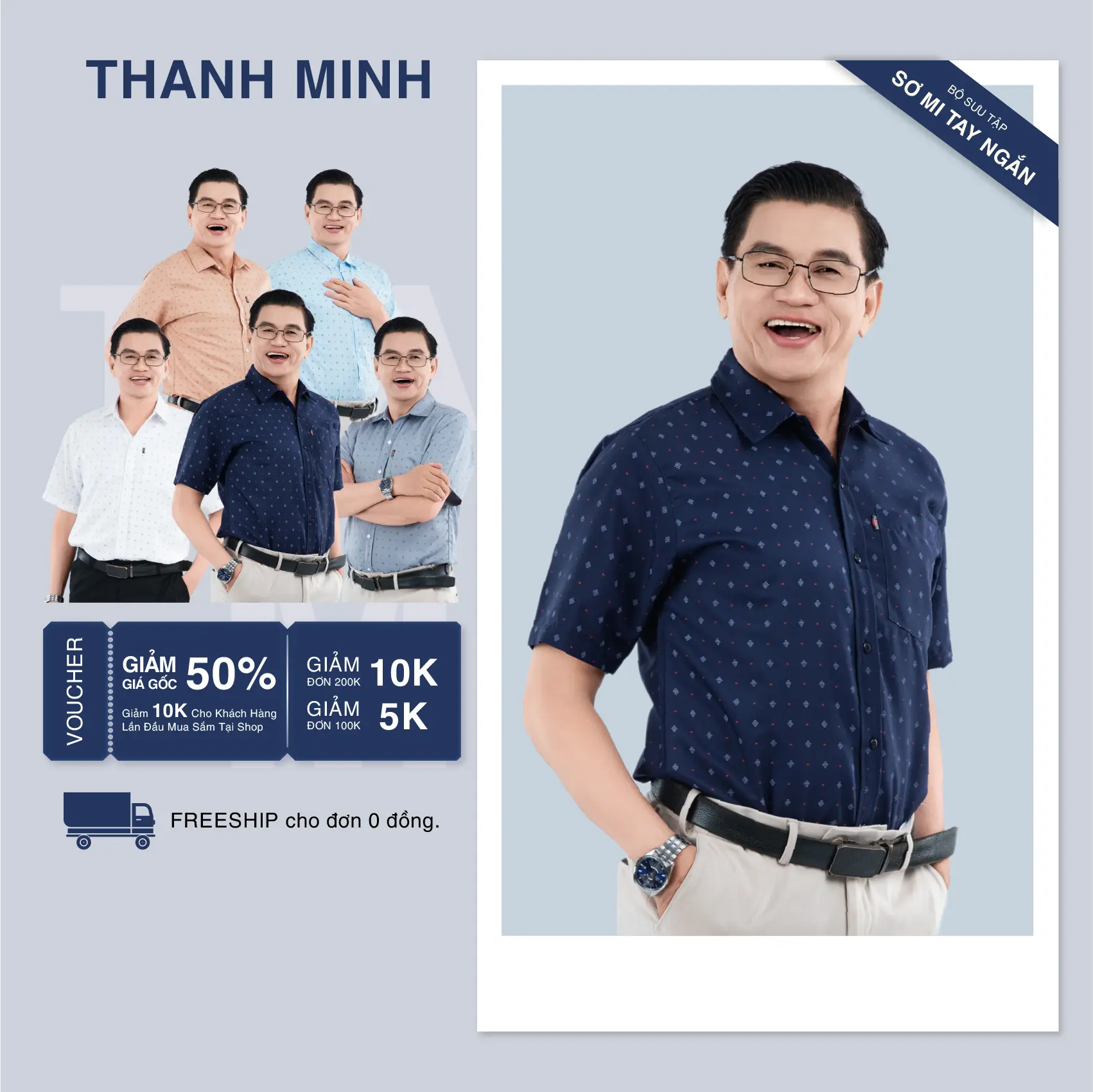 Áo Sơ Mi trung niên ngắn tay vải lụa cao cấp Tomen họa tiết đơn giản phù hợp sang trọng, thanh lịch. Menswear